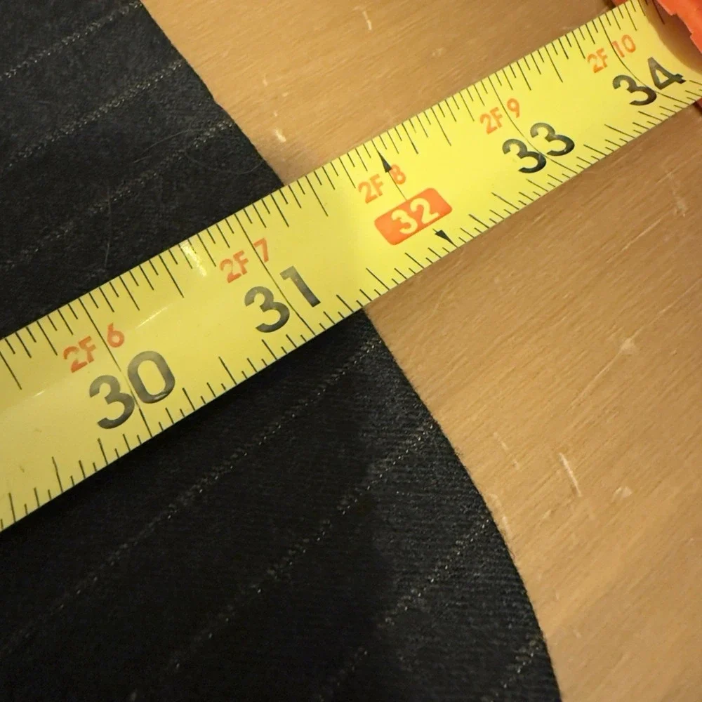 Christian Dior Monsieur Jacobson's Men's‎ Wool Dark Gray Tan Stripe Suit Jacket